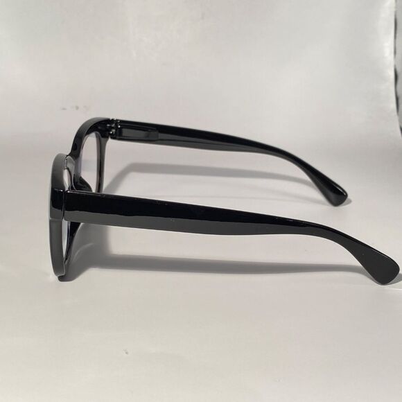 1560 Mona Reading Glasses 1.25 Black Readers Rounded Square Frame NWT - Picture 4 of 10